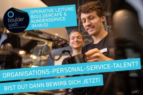 Boulderwelt Hamburg Ausschreibung Operative Leitung Café und Kundenservice